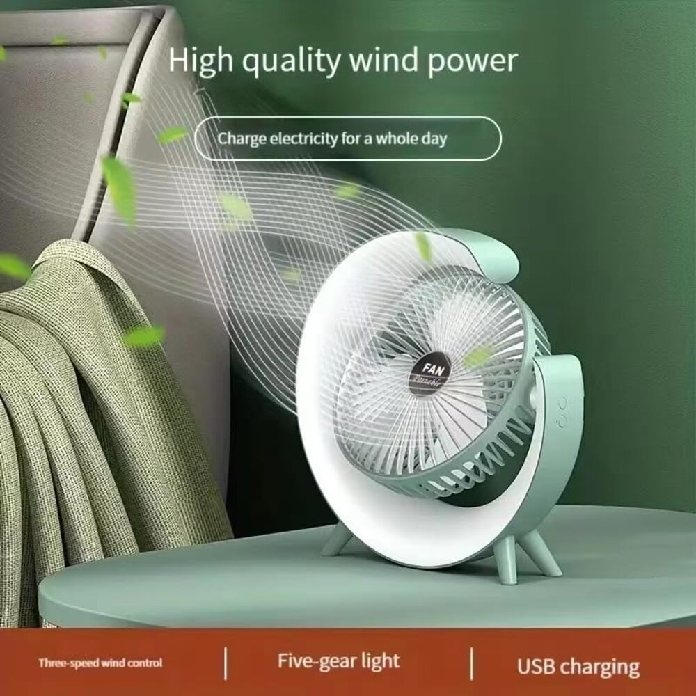 PREFFERS DAZZLE DESKTOP FAN COLOR CHANGING USB FAN